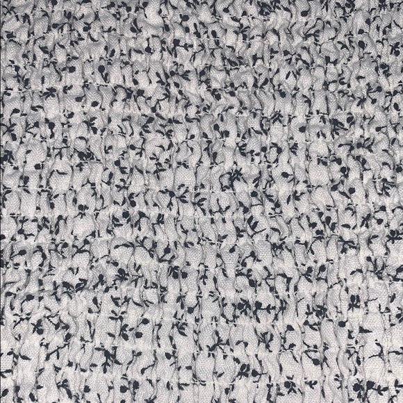 brandy black and white floral smocked tank top - Picture 4 of 4